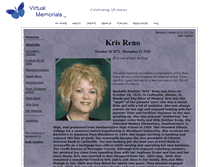 Tablet Screenshot of kris-reno.virtual-memorials.com