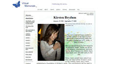 Desktop Screenshot of kirstenbrydum.virtual-memorials.com