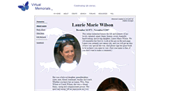 Desktop Screenshot of laurie-wilson.virtual-memorials.com