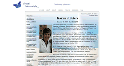 Desktop Screenshot of karen-peters.virtual-memorials.com