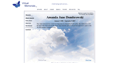 Desktop Screenshot of amanda-dombrowski.virtual-memorials.com