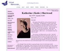 Tablet Screenshot of katherine-sherwood.virtual-memorials.com