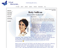 Tablet Screenshot of betty-sullivan.virtual-memorials.com