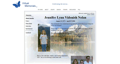 Desktop Screenshot of jennifer-nolan.virtual-memorials.com
