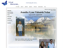 Tablet Screenshot of jennifer-nolan.virtual-memorials.com