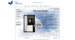 Desktop Screenshot of frau-dr-marianne-riegler.virtual-memorials.com