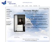 Tablet Screenshot of frau-dr-marianne-riegler.virtual-memorials.com