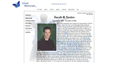 Desktop Screenshot of jacob-yeates.virtual-memorials.com