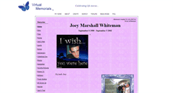 Desktop Screenshot of joey.virtual-memorials.com