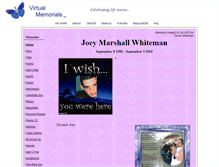 Tablet Screenshot of joey.virtual-memorials.com