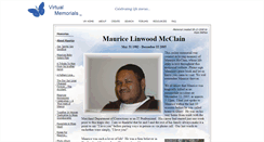 Desktop Screenshot of maurice-mcclain.virtual-memorials.com