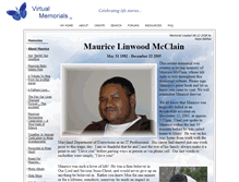 Tablet Screenshot of maurice-mcclain.virtual-memorials.com