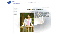 Desktop Screenshot of kayla-mccurdy.virtual-memorials.com