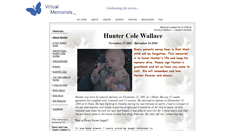 Desktop Screenshot of hunter-wallace.virtual-memorials.com