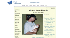 Desktop Screenshot of micheal-shane.virtual-memorials.com