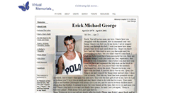 Desktop Screenshot of erickgeorge.virtual-memorials.com