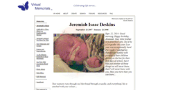 Desktop Screenshot of jeremiah-deskins.virtual-memorials.com