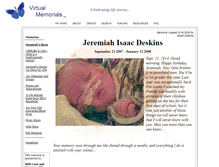 Tablet Screenshot of jeremiah-deskins.virtual-memorials.com