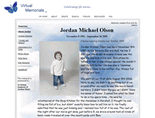 Tablet Screenshot of jordan-olson.virtual-memorials.com