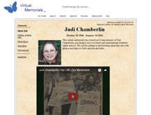 Tablet Screenshot of judi-chamberlin.virtual-memorials.com