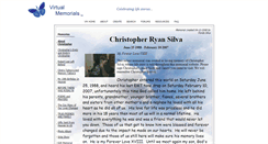 Desktop Screenshot of christopher-silva.virtual-memorials.com