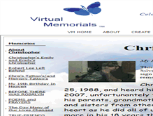 Tablet Screenshot of christopher-silva.virtual-memorials.com