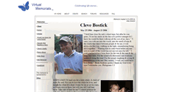 Desktop Screenshot of cleve.virtual-memorials.com