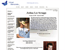 Tablet Screenshot of joshua-scruggs.virtual-memorials.com