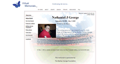 Desktop Screenshot of nathaniel-george.virtual-memorials.com