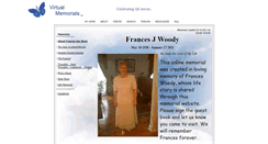 Desktop Screenshot of frances-woody.virtual-memorials.com
