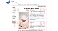 Desktop Screenshot of kaylynn-miller.virtual-memorials.com