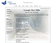 Tablet Screenshot of georgie-mills.virtual-memorials.com