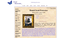 Desktop Screenshot of danny.virtual-memorials.com