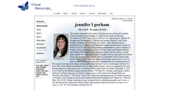 Desktop Screenshot of jennifer-gorham.virtual-memorials.com