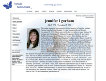 Tablet Screenshot of jennifer-gorham.virtual-memorials.com