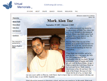 Tablet Screenshot of mark-tuz.virtual-memorials.com