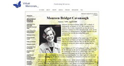 Desktop Screenshot of maureen-cavanaugh.virtual-memorials.com