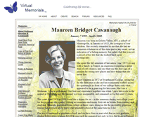 Tablet Screenshot of maureen-cavanaugh.virtual-memorials.com