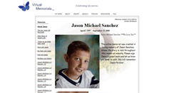 Desktop Screenshot of jasonsanchez.virtual-memorials.com