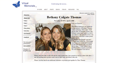 Desktop Screenshot of bethany-thomas.virtual-memorials.com
