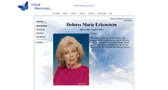 Desktop Screenshot of dolores-eckenstein.virtual-memorials.com