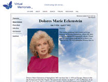 Tablet Screenshot of dolores-eckenstein.virtual-memorials.com