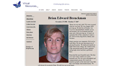 Desktop Screenshot of brian-brenckman.virtual-memorials.com