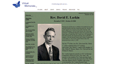 Desktop Screenshot of david-larkin.virtual-memorials.com