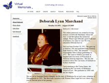 Tablet Screenshot of deborah-marchand.virtual-memorials.com