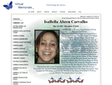 Tablet Screenshot of isabella-carvalho.virtual-memorials.com