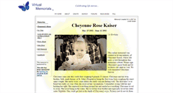 Desktop Screenshot of cheyenne-rose.virtual-memorials.com