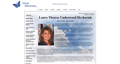 Desktop Screenshot of laura-hryhoriak.virtual-memorials.com