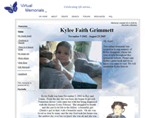 Tablet Screenshot of kylee.virtual-memorials.com