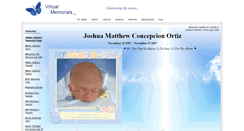 Desktop Screenshot of ourpreciousbabyjoshuamatthew.virtual-memorials.com